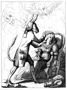 Caricature of Franz Anton Mesmer, c1785. Creator: Anon