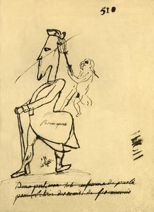 Caricature of Napoleon, 1779, (1921). Creator: Unknown