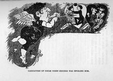 Caricature of Oscar when success was spoiling him, late 19th century. Creator: Unknown