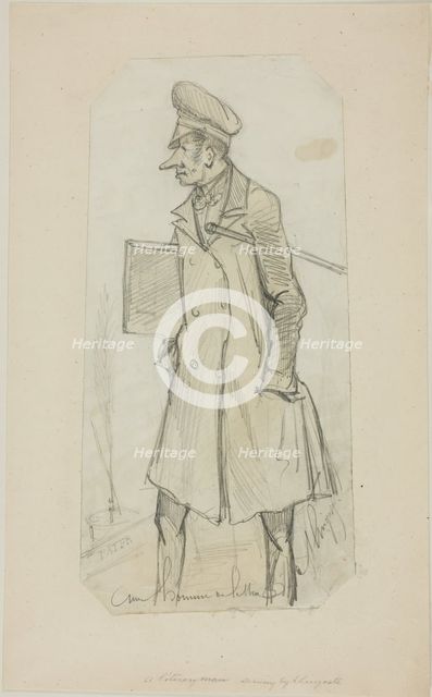 Caricature of Scholar, n.d. Creator:  A. Lingoste.