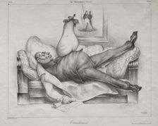 Caricature, plate 139: The Nightmare, 1832. Creator: Honoré Daumier (French, 1808-1879); Aubert