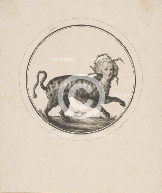 Caricature Showing Marie Antoinette as a Leopard, 18th century. Creator: Unknown.