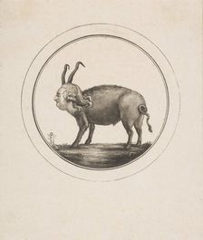 Caricature Showing Louis XVI as a Ram, 18th century. Creator: Unknown