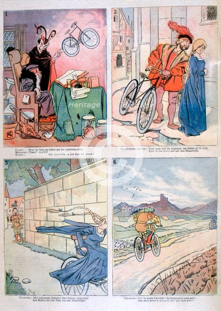 Caricatures from the legend of Faust, 1894. Artist: Unknown