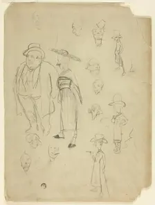 Caricatures of Gentlemen, n.d. Creator: Philip William May