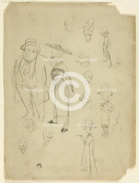 Caricatures of Gentlemen, n.d. Creator: Philip William May.