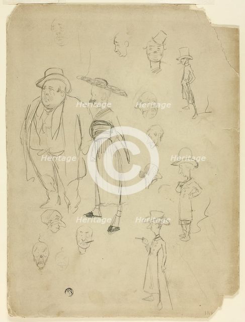 Caricatures of Gentlemen, n.d. Creator: Philip William May.