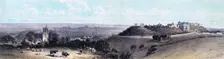 Carisbrooke Castle and village, Isle of Wight, 19th century