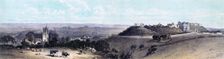 Carisbrooke Castle and village, Isle of Wight, 19th century