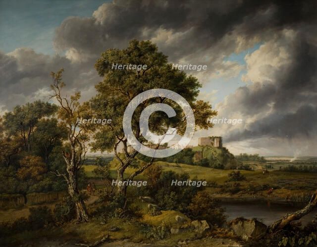 Carisbrooke Castle, Isle Of Wight, 1831. Creator: Patrick Nasmyth.