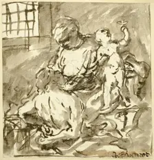 Caritas Romana, n.d. Creator: Abraham Bloemaert