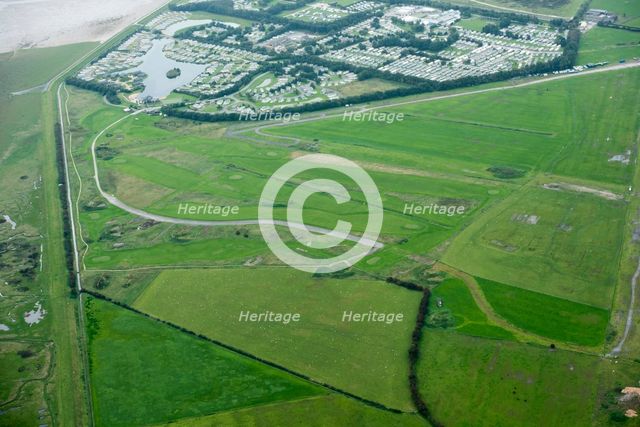 Cark Airfield, a WWII military airfield known as RAF Cark, Cumbria, 2019. Creator: Emma Trevarthen.