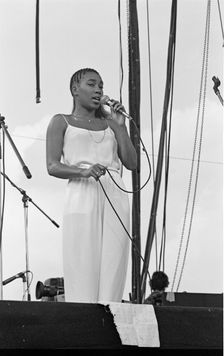 Carol Kenyon, Capital Jazz Festival, Knebworth House, Herts, July 1982. Creator: Brian O'Connor