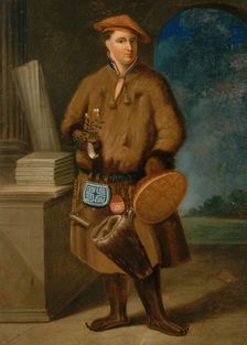 Carolus Linnaeus (1707-1778) in Lappish dress. Creator: Hoffmann, Martin (After)
