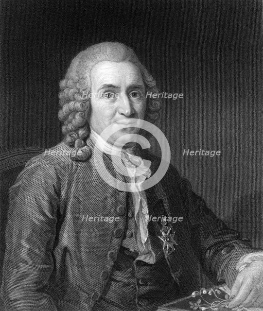 Carolus Linnaeus, 18th century Swedish naturalist, (1836).Artist: CE Wagstaff