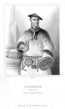 Carolus Linnaeus, Swedish naturalist, 1732 (early 19th century). Creator: William Home Lizars