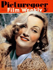 Carole Lombard (1908-1942), American actress, 1940
