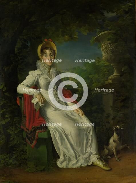Carolina Ferdinanda Louisa of Sicily (1798-1870). Wife of Charles Ferdinand, Duc de Berry, in the Pa Creator: Francois Gérard.