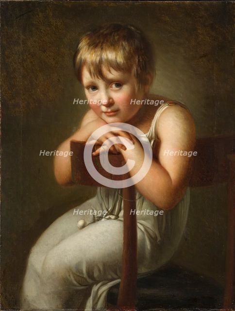 Carolina Mandorff, 1799-1874, married Wester, as a child, 1806. Creator: Per Krafft the Younger.