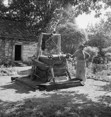 Caroline Atwater, wife of Negro owner, tells how they got their place, 1939. Creator: Dorothea Lange