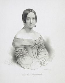 Caroline Botgorschek, 1839. Creator: Ernst Oertel
