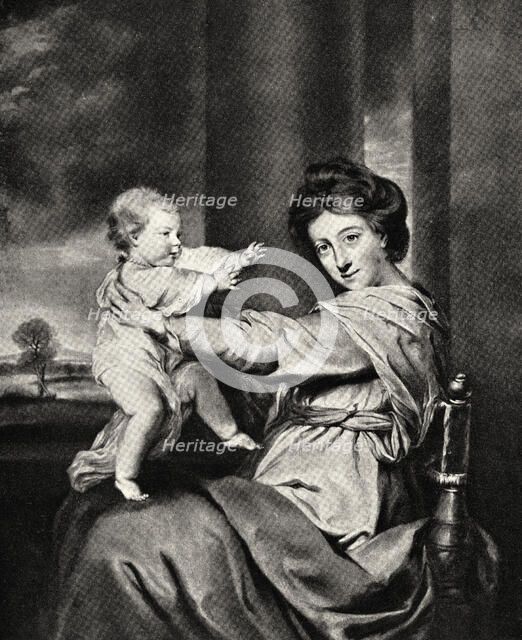 'Caroline, Duchess of Marlborough and Daughter', 20th century. Artist: Richard Houston