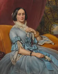 Caroline Freifrau von Gumppenberg-Pöttmes (1816-1889), née Freiin von Bayrstorff, 1856
