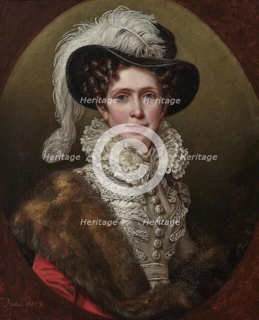 Caroline of Baden (1776-1841), Queen of Bavaria, 1823. Creator: Stieler, Joseph Karl (1781-1858).
