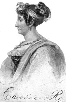 Caroline of Brunswick, queen consort of King George IV, 19th century.Artist: Woolnoth