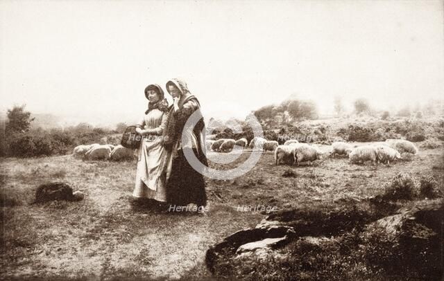 Carolling, Printed 1889-1891. Creator: Henry Peach Robinson.