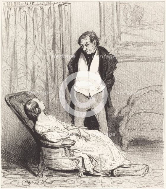 Carotte de l'écrin, 1844. Creator: Honore Daumier.