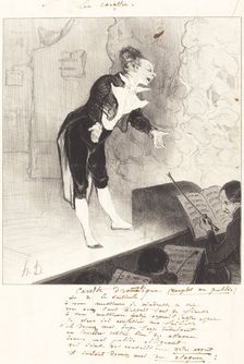 Carotte dramatique, 1844. Creator: Honore Daumier
