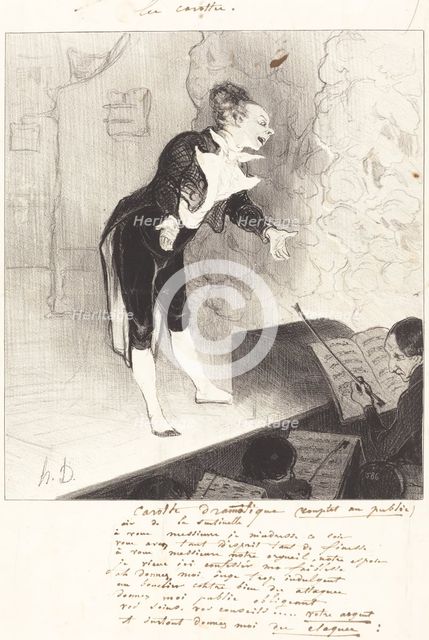 Carotte dramatique, 1844. Creator: Honore Daumier.