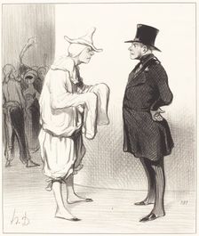 Carotte du voltigeur, 1844. Creator: Honore Daumier