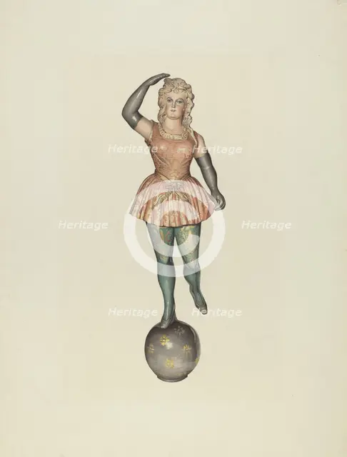 Carousel Calliope Figure, c. 1939. Creator: Robert Pohle.