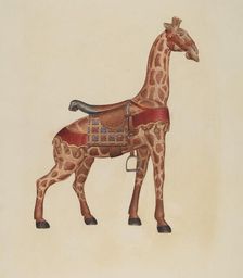 Carousel Giraffe, c. 1939. Creator: Henry Tomaszewski