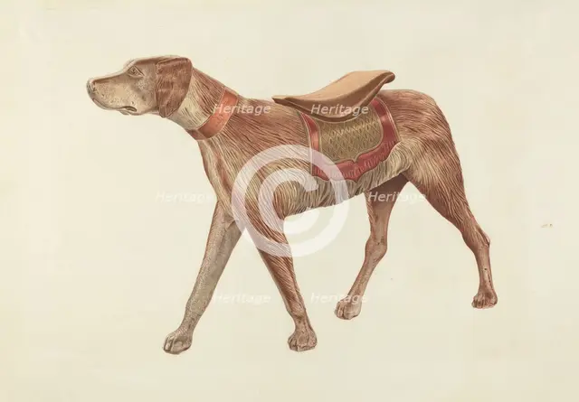 Carousel Dog, c. 1938. Creator: Michael Riccitelli.