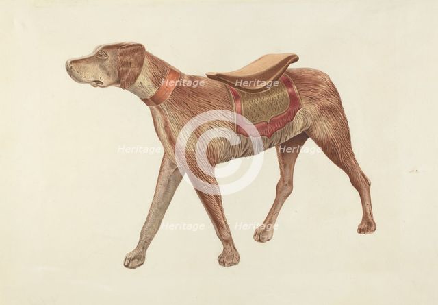 Carousel Dog, c. 1938. Creator: Michael Riccitelli.