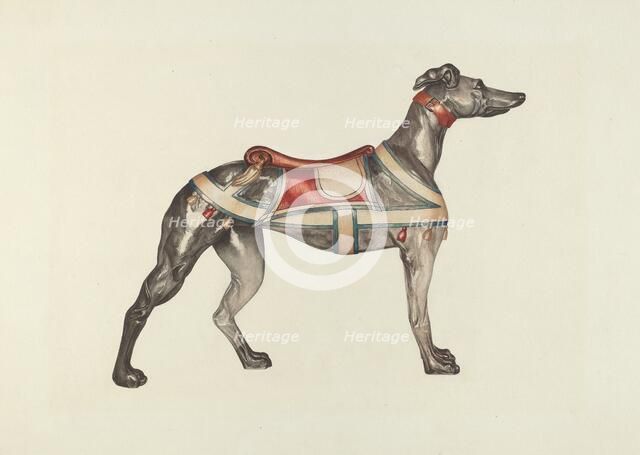 Carousel Dog, c. 1939. Creator: Dorothy Handy.
