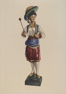 Carousel Drummer Girl, c. 1939. Creator: Robert Pohle