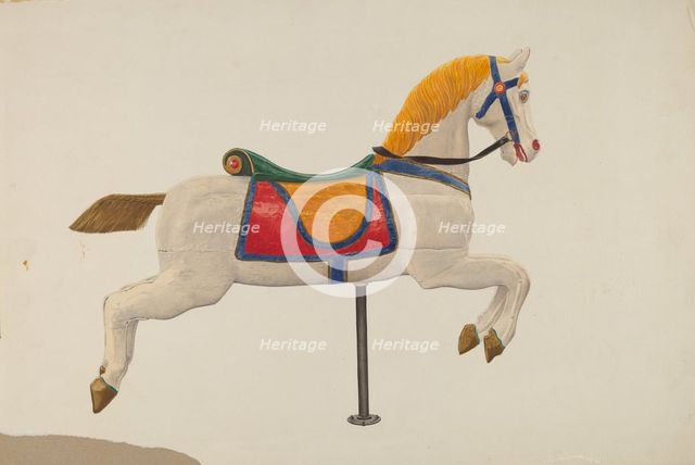Carousel Horse, 1940. Creator: John W Kelleher.