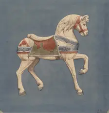 Carousel Horse, 1935/1942. Creator: Henry Murphy