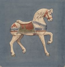 Carousel Horse, 1935/1942. Creator: Henry Murphy