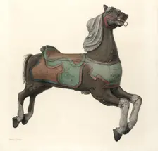 Carousel Horse, 1935/1942. Creator: Mina Lowry