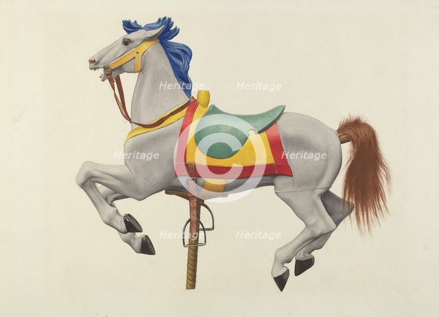 Carousel Horse, 1935/1942. Creator: Unknown.