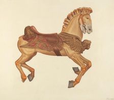 Carousel Horse, c. 1938. Creator: Albert Ryder