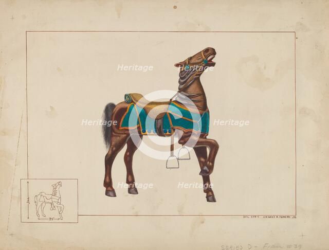 Carousel Horse, c. 1938. Creator: Ernest A Towers Jr.