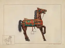 Carousel Horse, c. 1938. Creator: Ernest A Towers Jr