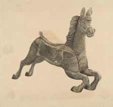 Carousel Horse, c. 1938. Creator: Henry Murphy