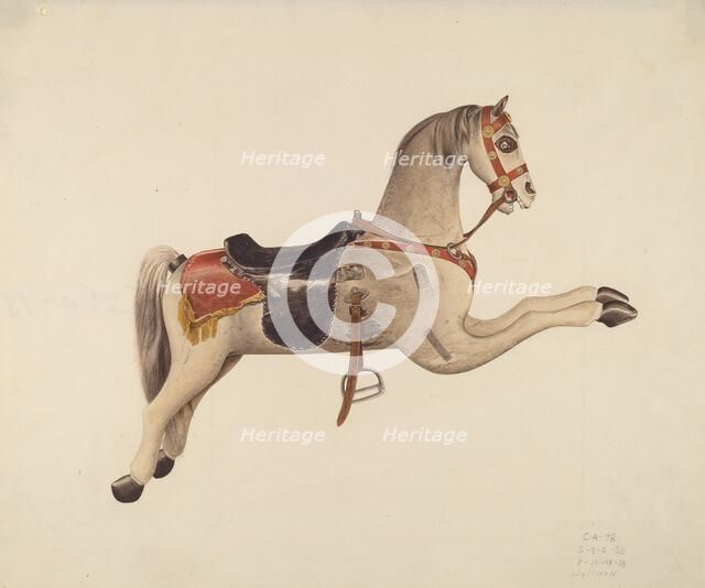 Carousel Horse, c. 1938. Creator: John Sullivan.